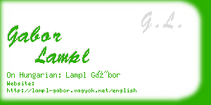 gabor lampl business card